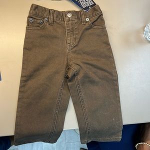 Boys polo brown jeans